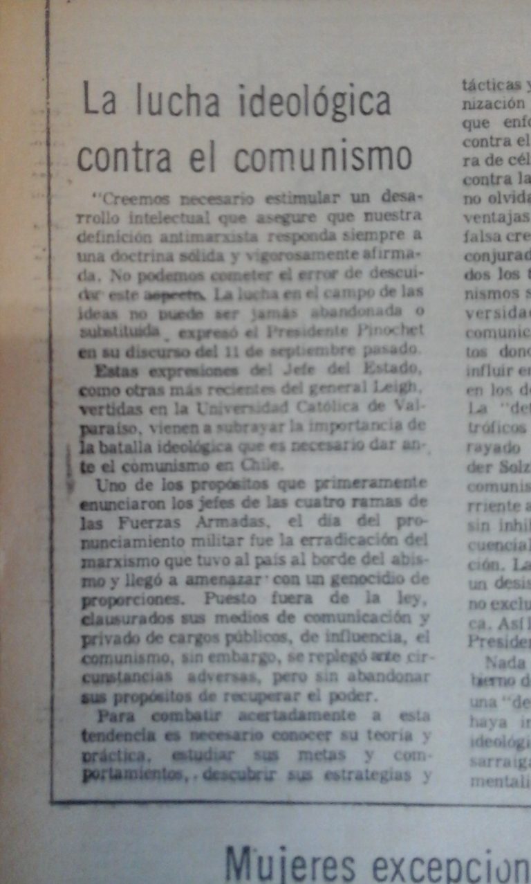 16 lucha ideologica contra el comunismoo mercurio valpo 3 noviembre 1975