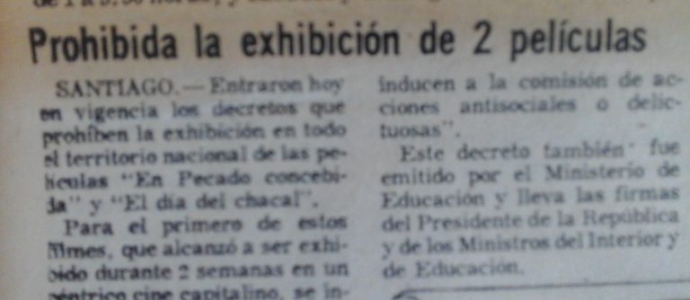 18 PROHIBICION DE PELICULAS EL MERCURIO VALPO 4 ABRIL 1975